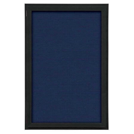 United Visual Products Indoor Enclosed Combo Board, 72"x36", Satin Frame/Black Porc & Keylime UVCB7236-BLKPORC-KEYLIME